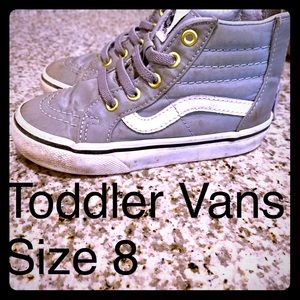 Toddler Vans Hightop Silver